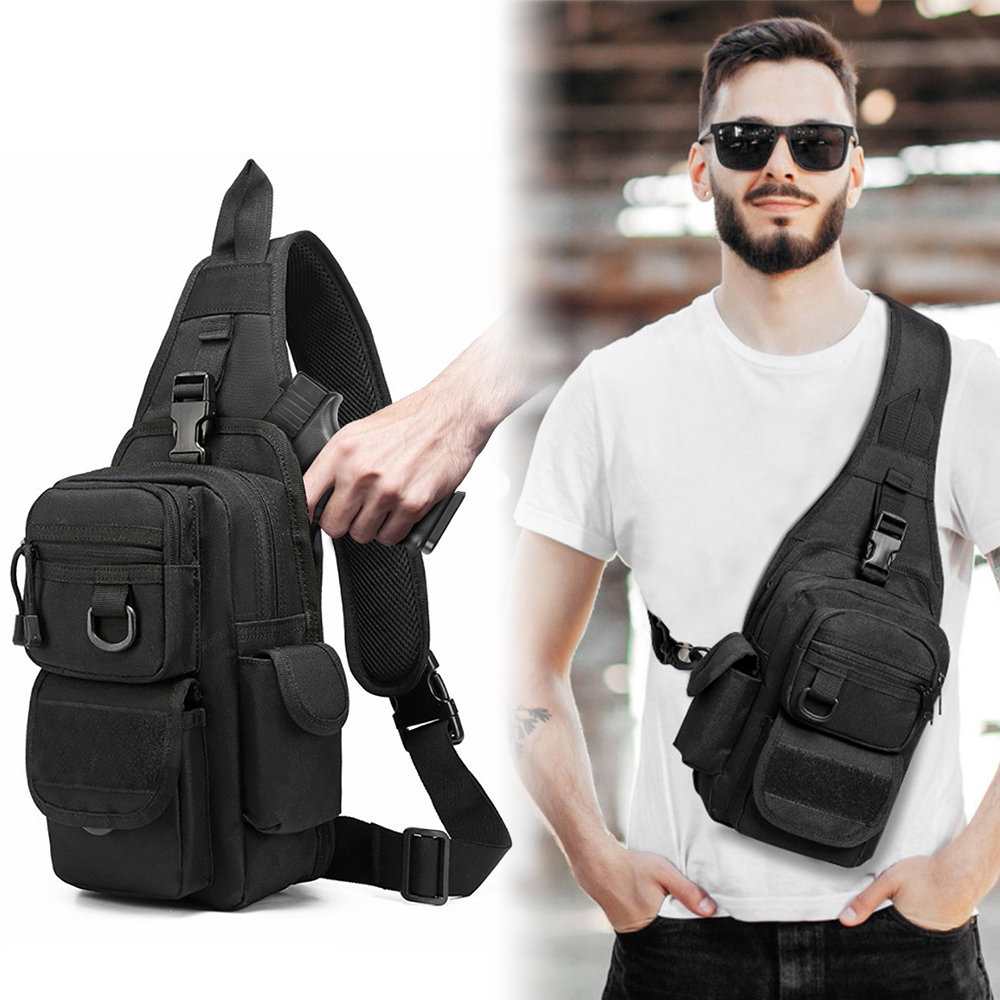 Edc Carry Backpack - Tactische Pistooltas Draaggeweer Tas Verborgen Pistoolholster