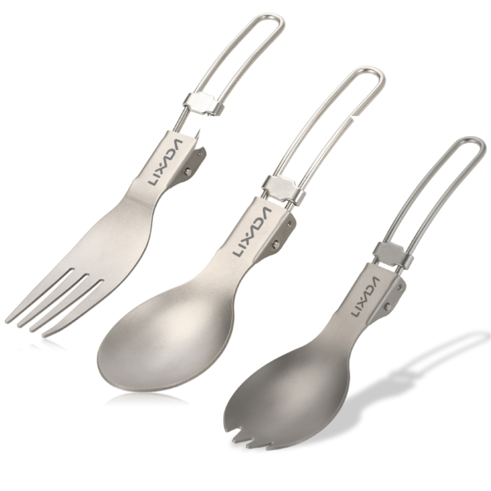 Edc Everyday Carry Knives - Lixada Titanium opvouwbare vork Ultralicht buiten