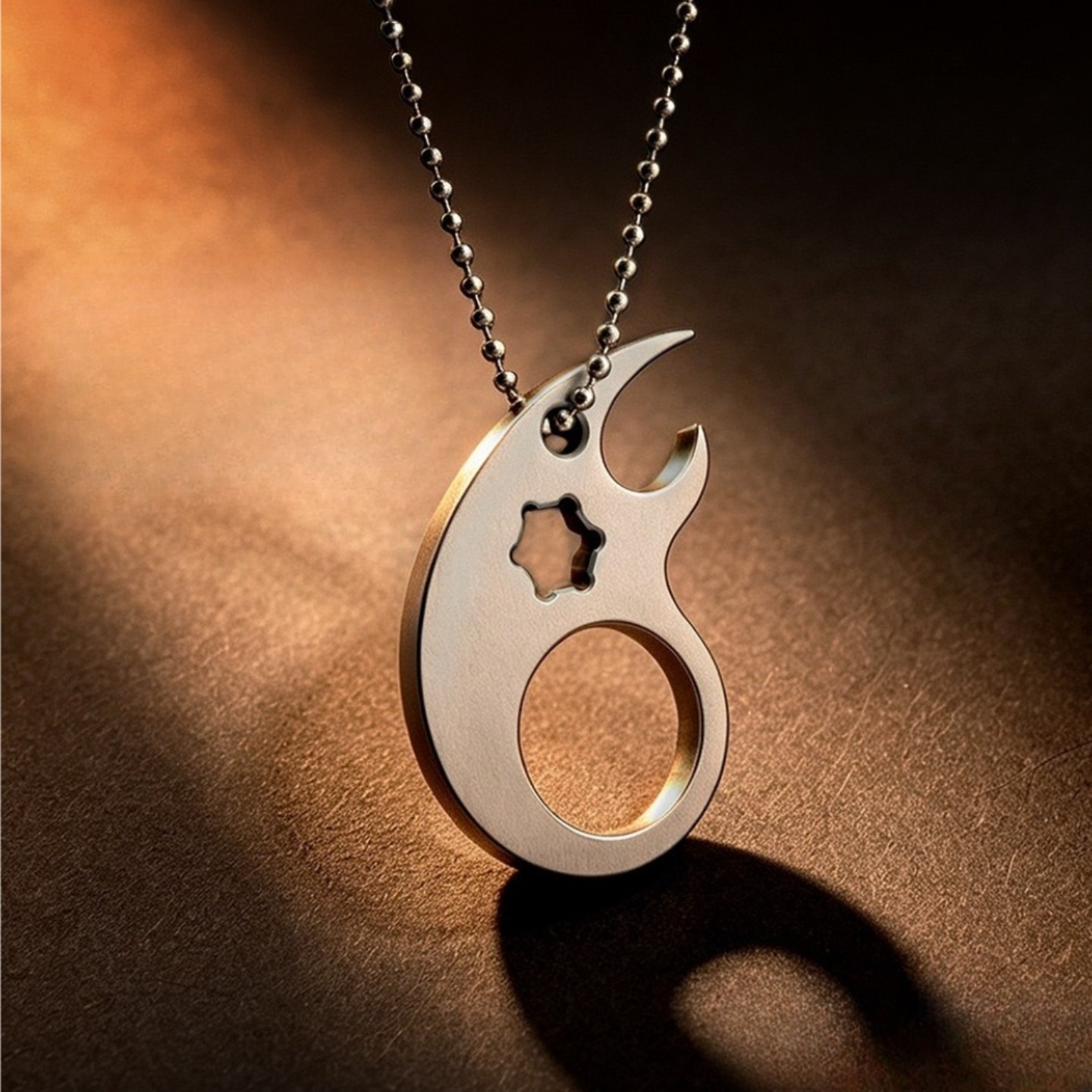 Titanium Pry Bar - Titaniumlegering EDC-tool, draagbare multifunctionele outdoor-breekstang met
