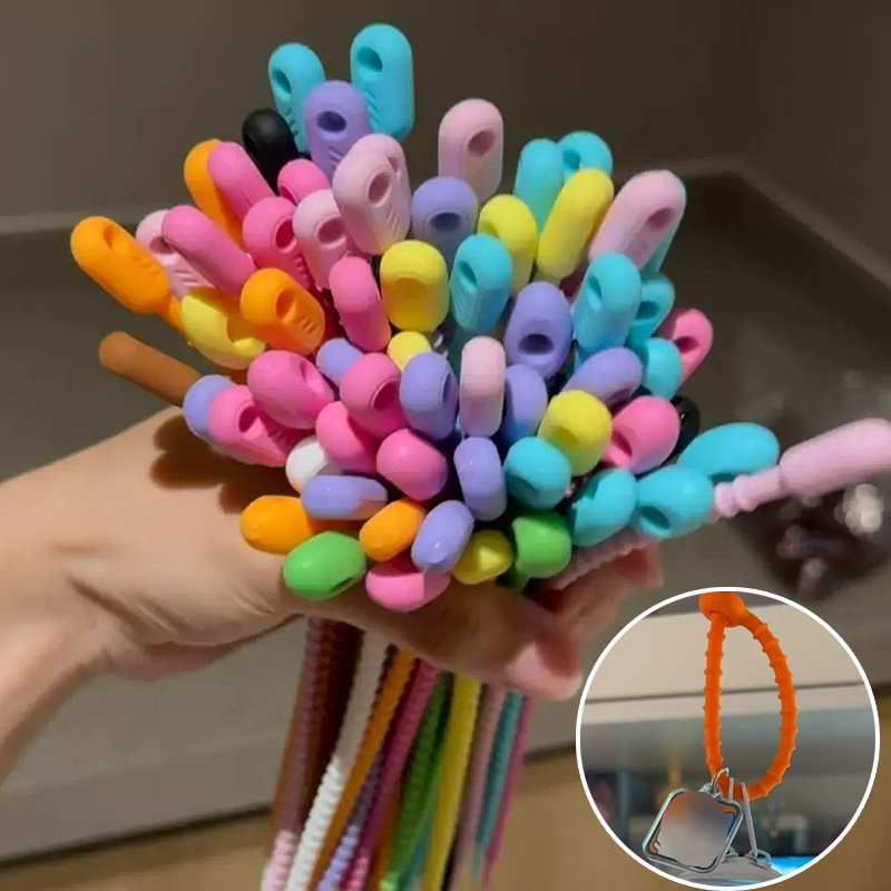Gear Tie Reusable - 200 stks/partij Siliconen Herbruikbare Tas Banden
