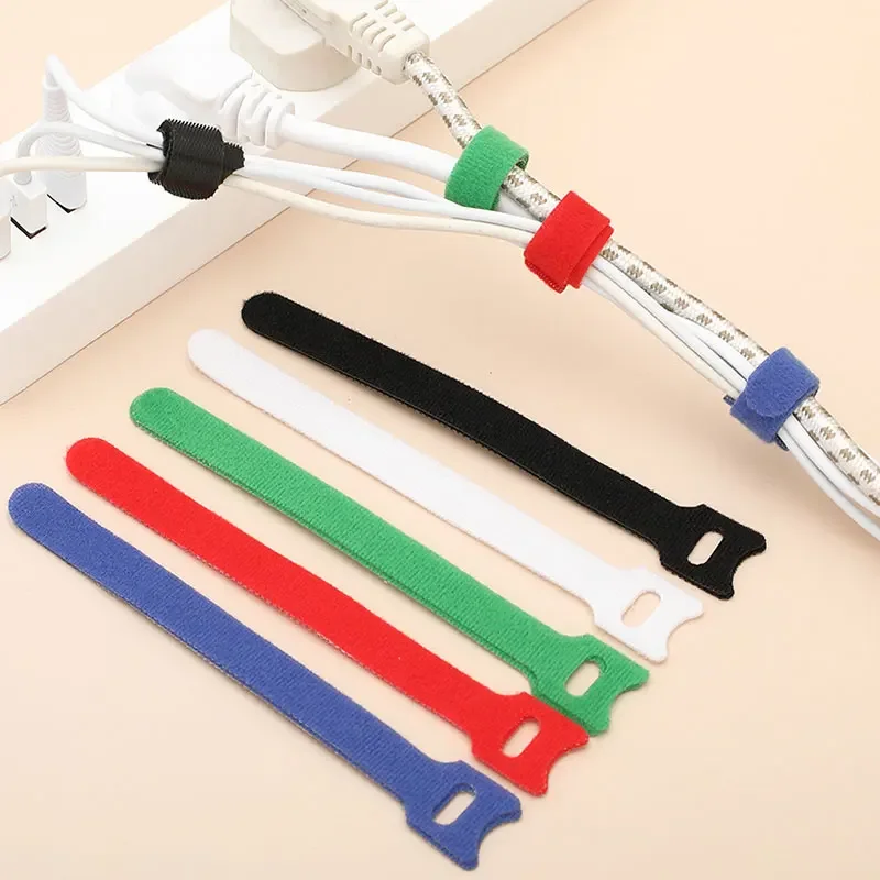 Gear Tie Reusable - 10-30 Stuks Herbruikbare Bevestigingskabelbinders Haak En