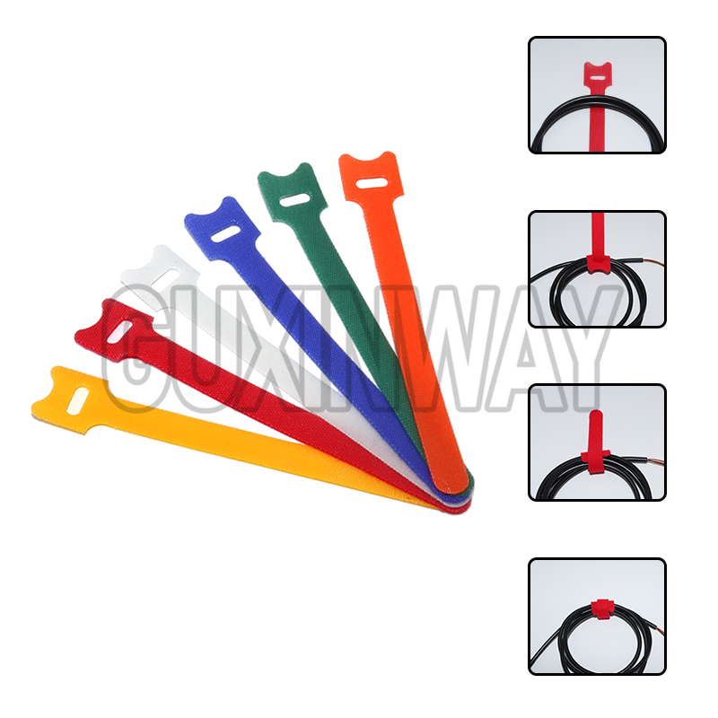Gear Tie Reusable - 50 stuks herbruikbare klittenbandkabelbinders bevestigingsriemen multifunctionele