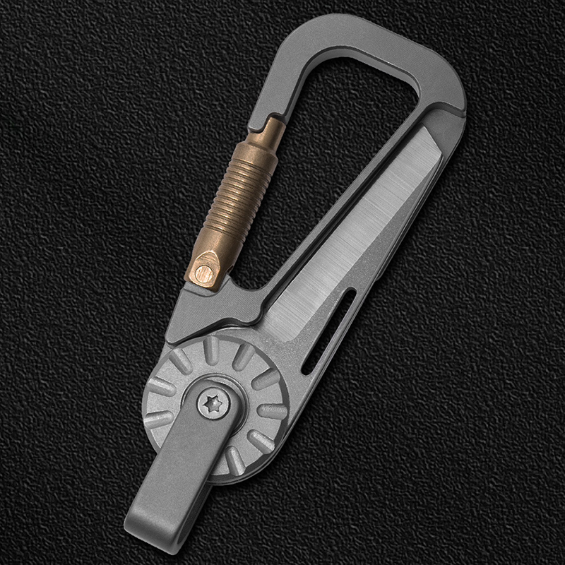 Edc Car Carry - Autosleutelhanger van titaniumlegering voor heren -
