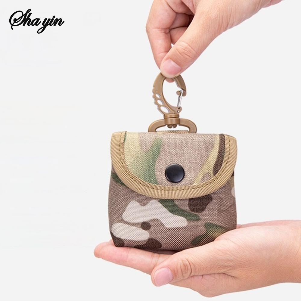 Edc Carry Coins - Waterdichte Camp Mini Oxford stoffen sleutelhanger