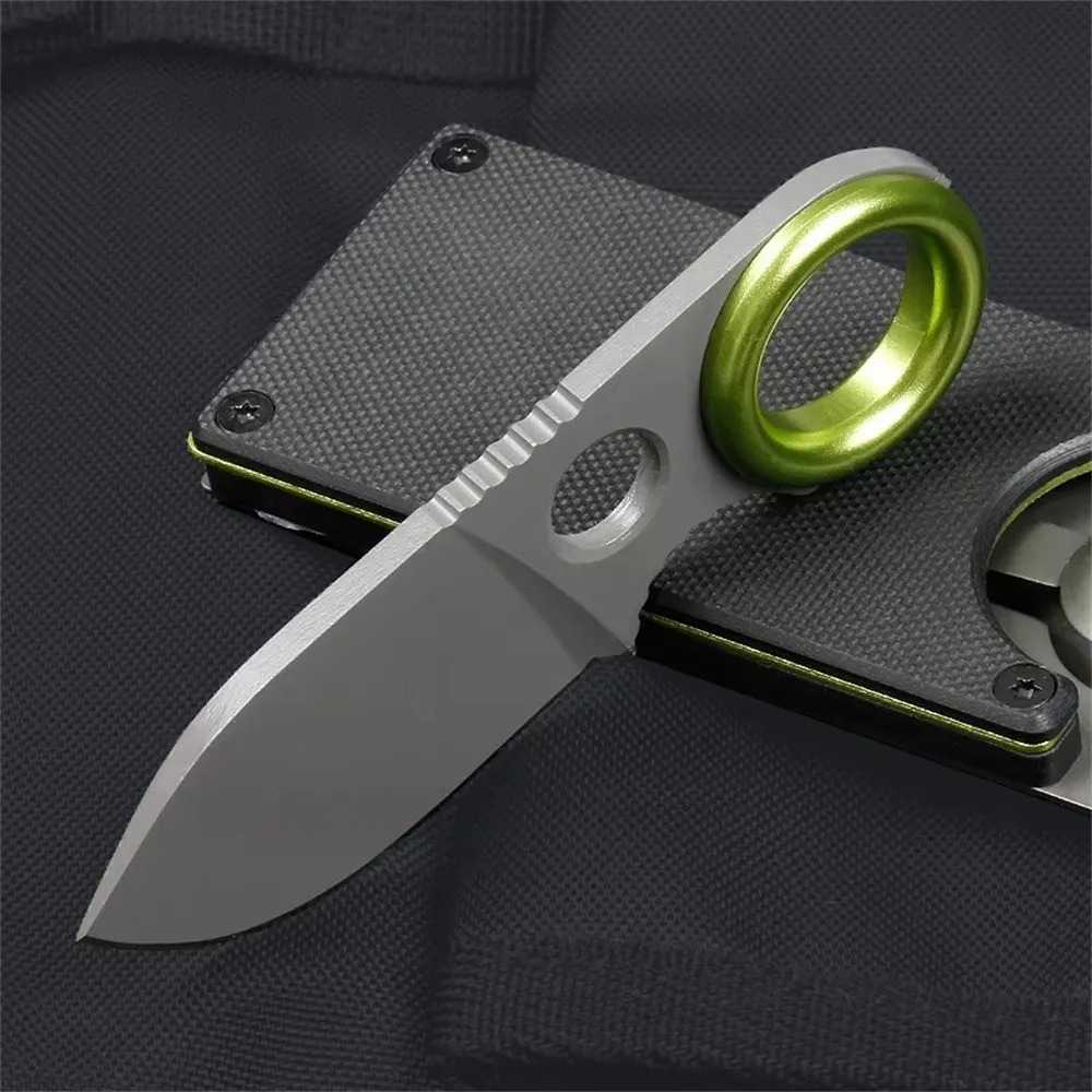 Mini-ringmes met vast mes, roe - Edc Pocket Carry Fixed Blade recensie en prijs