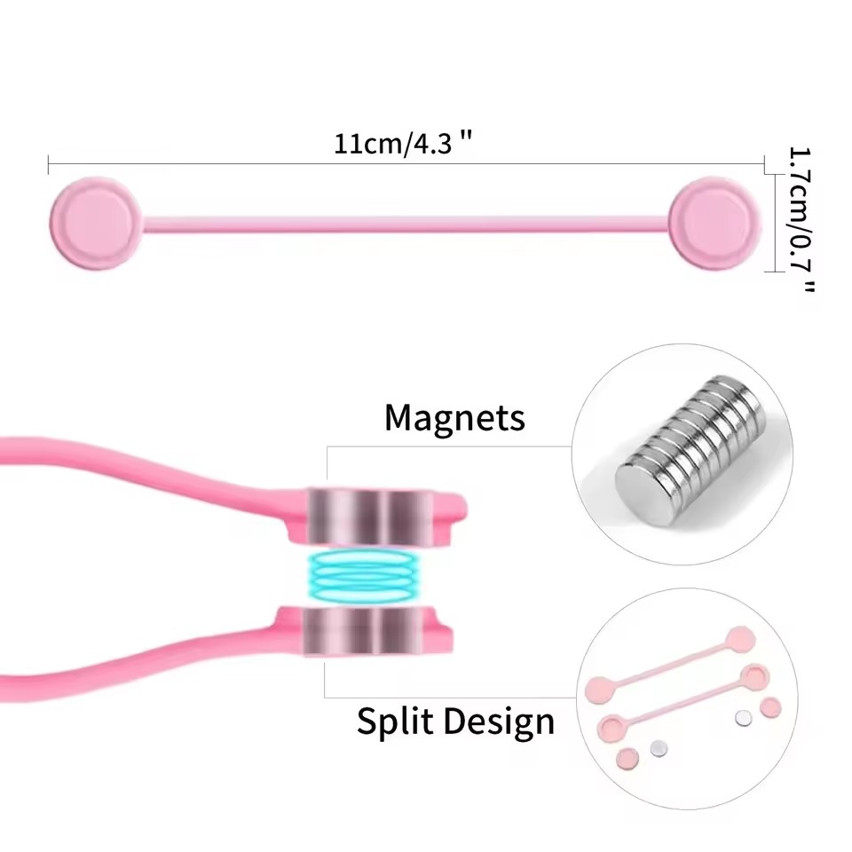Siliconen magnetische kabelbin - Gear Tie Reusable recensie en prijs