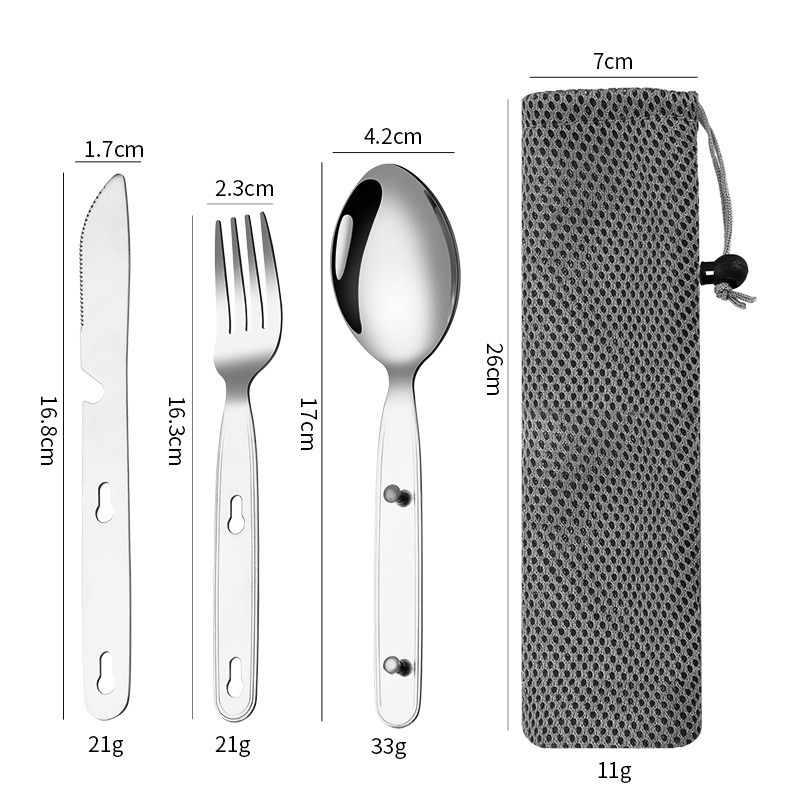 3 stks/set Opvouwbare Lepel Vo - Edc Everyday Carry Knives recensie en prijs