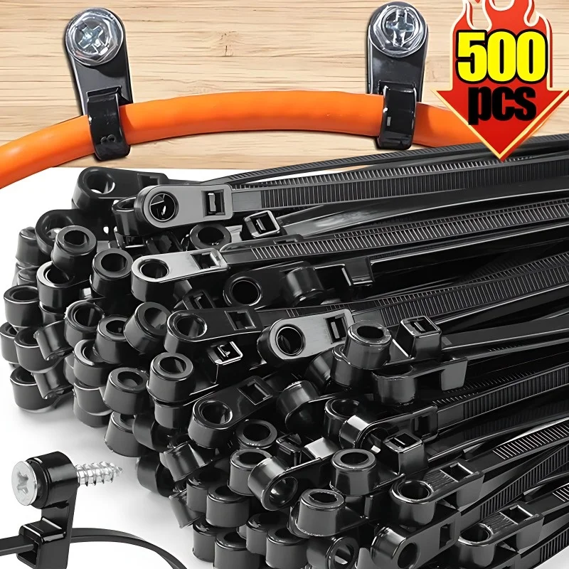 500/100PCS Schroefgat Kabelbin - Gear Tie Reusable recensie en prijs