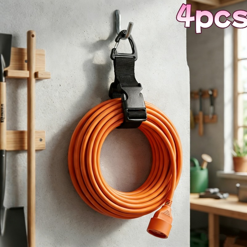 4 stuks verstelbare tuinslangb - Gear Tie Reusable recensie en prijs