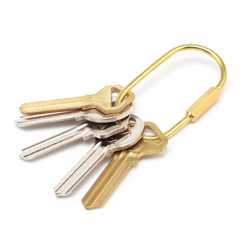 Zuiver koperen D-ring schroef  - Edc Car Carry recensie en prijs