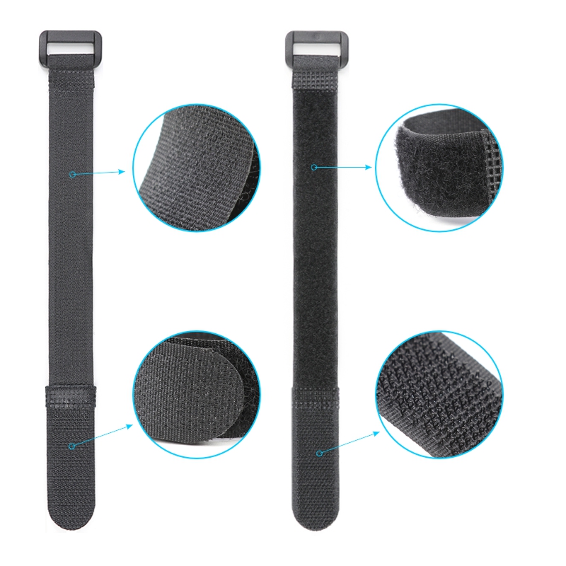 20 Stuks Zwarte Klittenbandrie - Gear Tie Reusable recensie en prijs